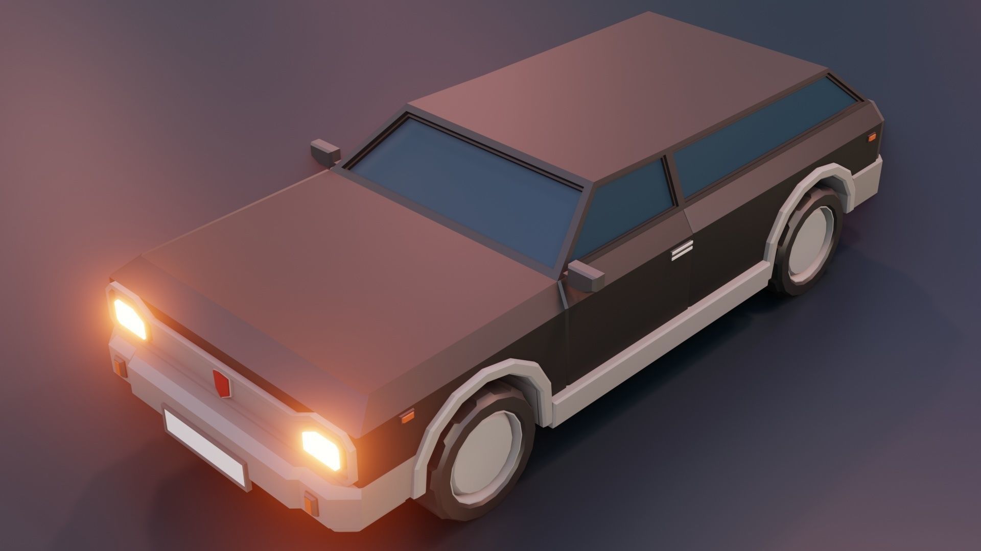 low poly cars vol 08 lowpoly Low-poly 3D model_23