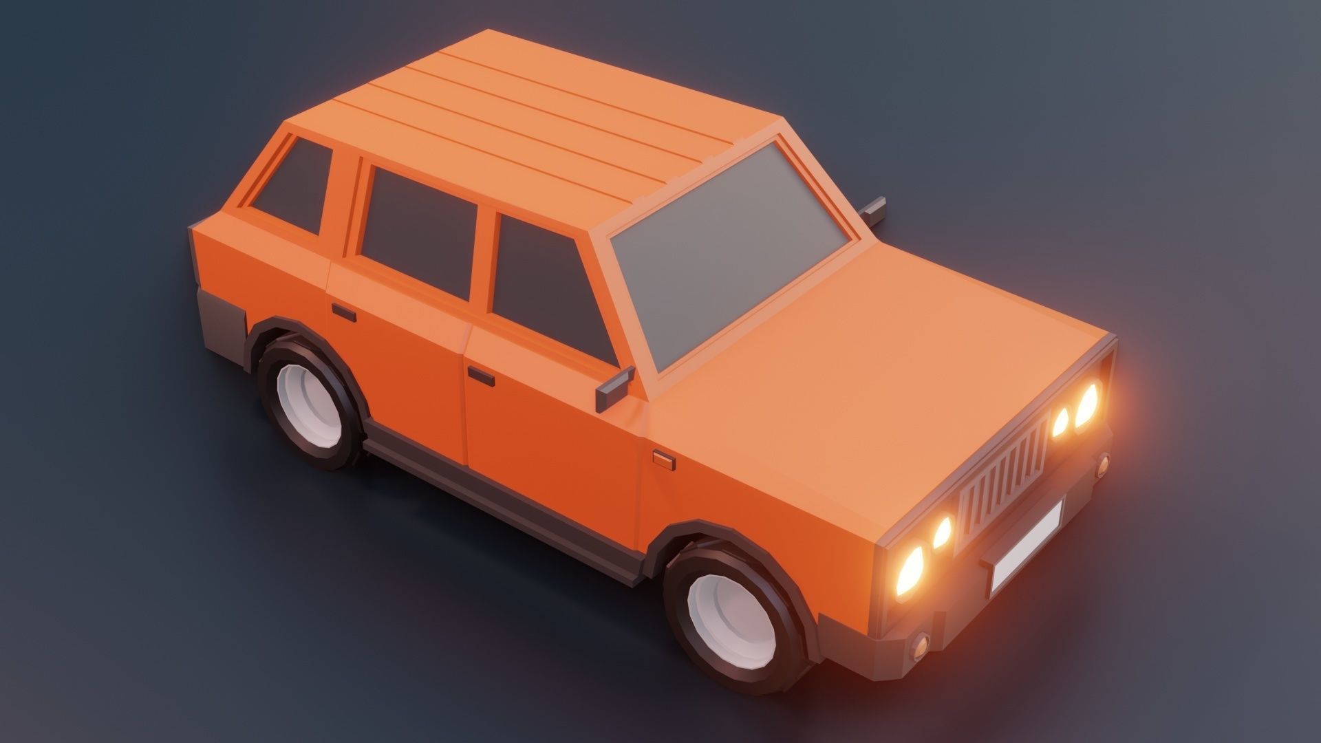 low poly cars vol 08 lowpoly Low-poly 3D model_13