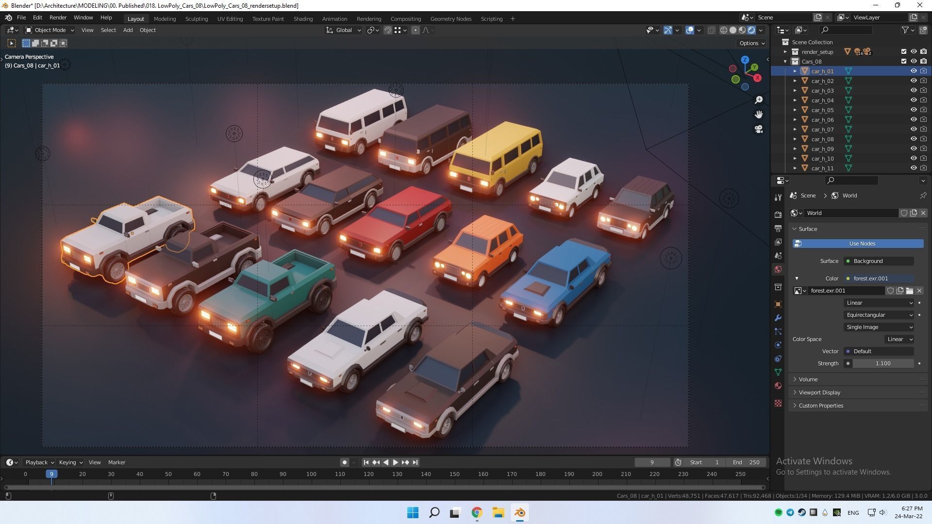 low poly cars vol 08 lowpoly Low-poly 3D model_34