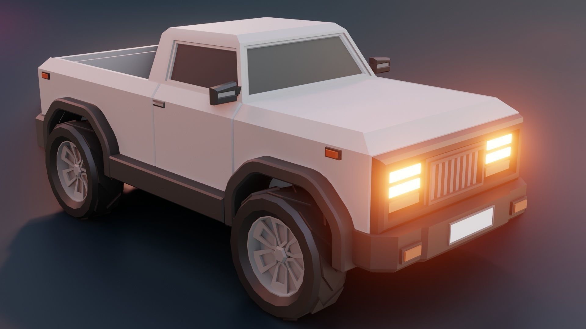 low poly cars vol 08 lowpoly Low-poly 3D model_4