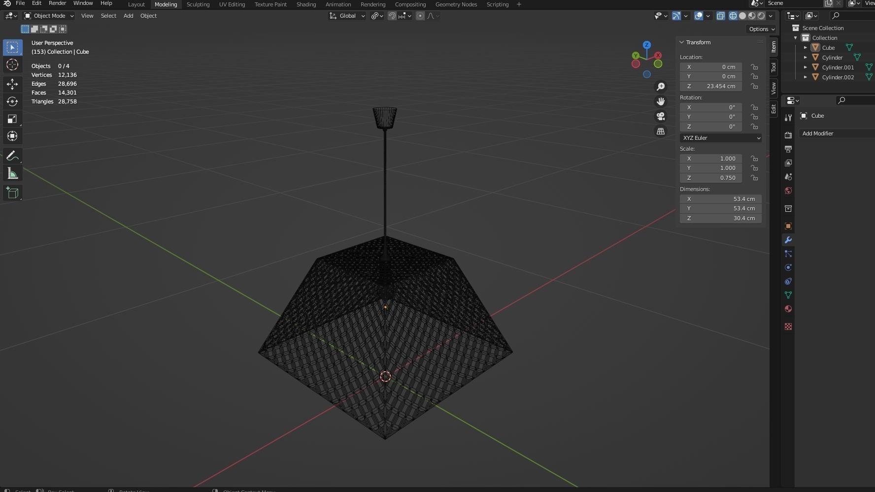CHANDALIER 05 Low-poly 3D model_3
