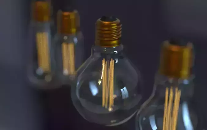 Lamps Kit  Low-poly 3D model