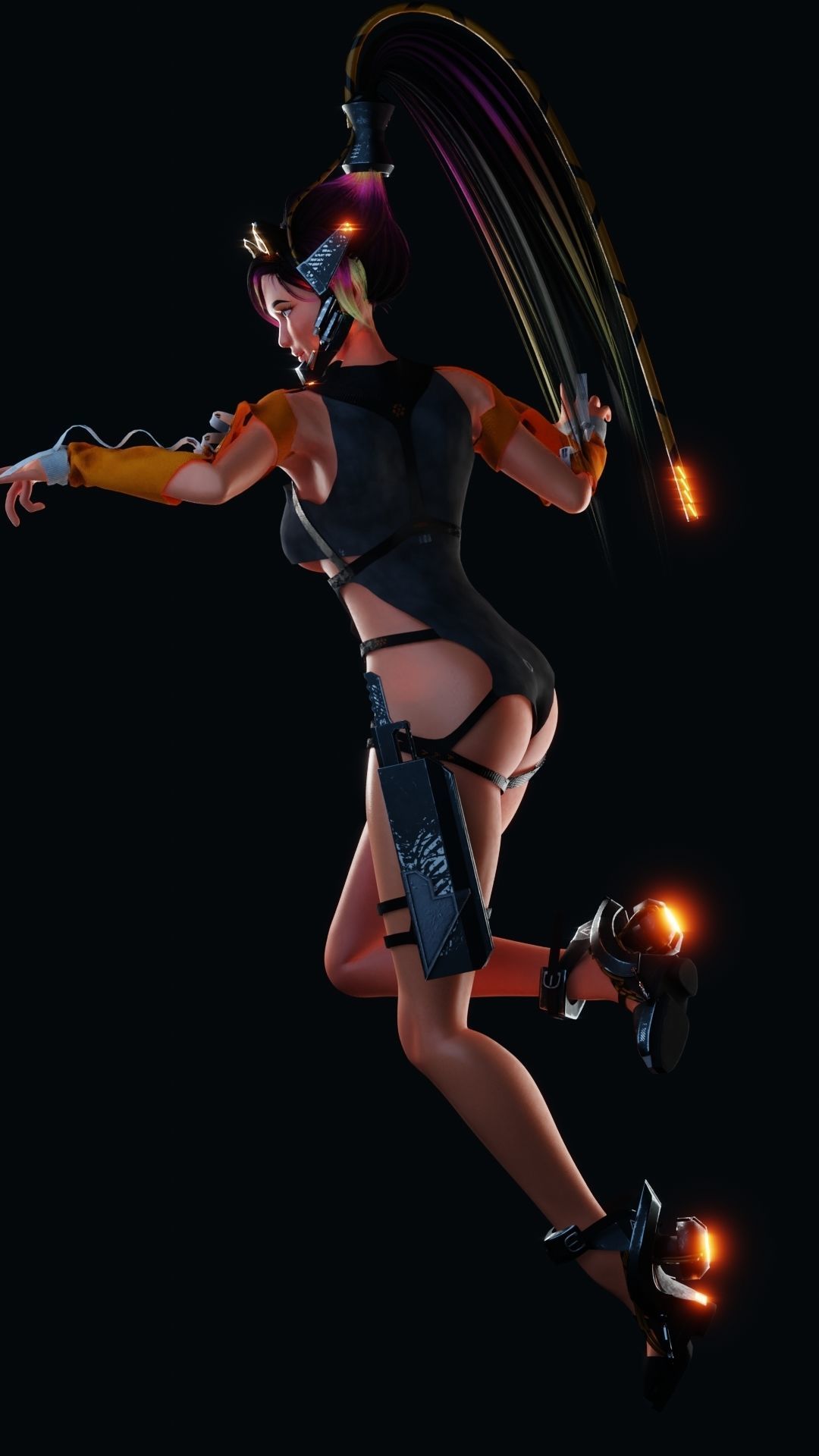 Sexy Sci-fi Female 3D model_1