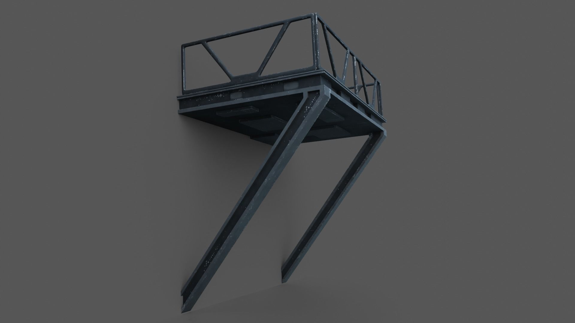 Sci-fi canopies Low-poly 3D model_8
