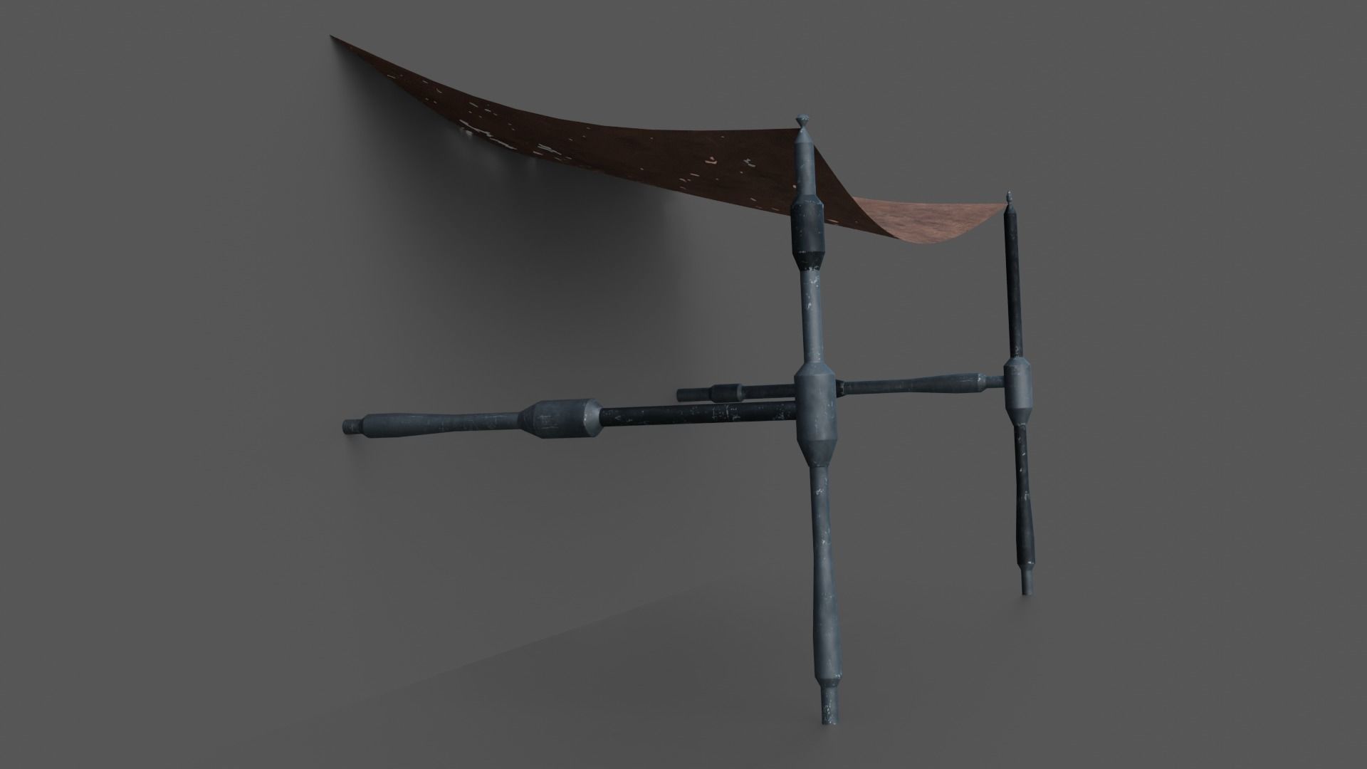 Sci-fi canopies Low-poly 3D model_20