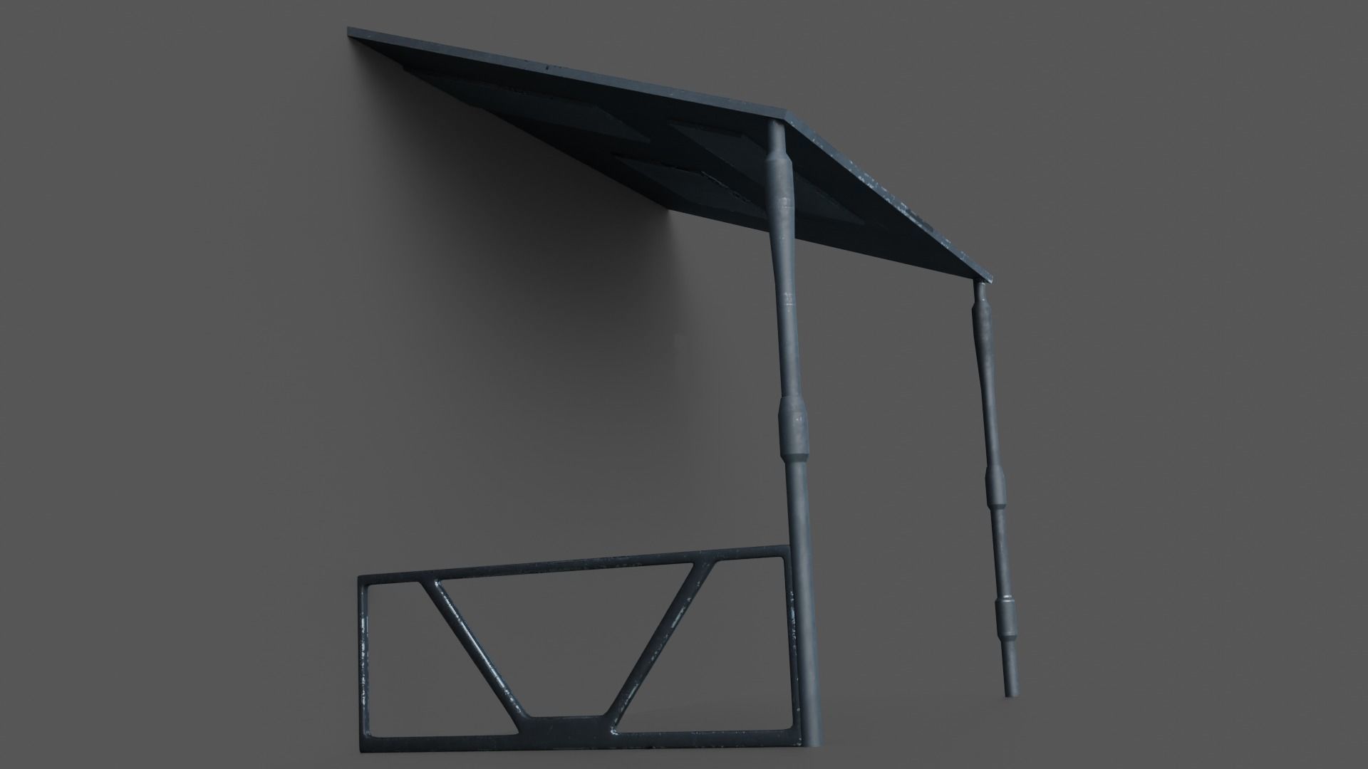 Sci-fi canopies Low-poly 3D model_5