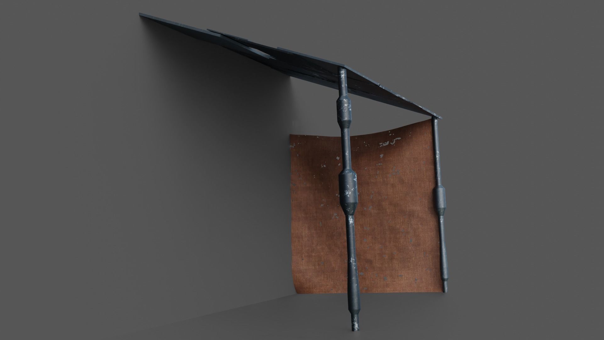 Sci-fi canopies Low-poly 3D model_12