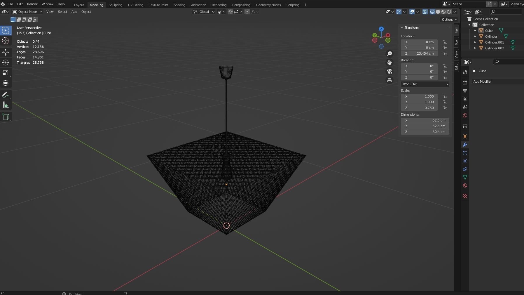 CHANDALIER 06 Low-poly 3D model_8