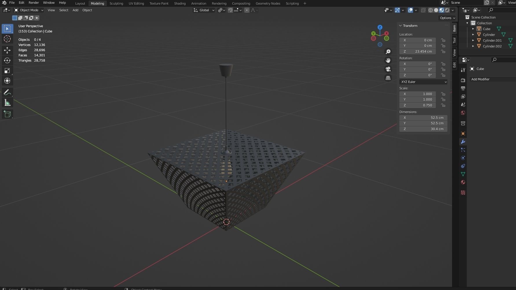 CHANDALIER 06 Low-poly 3D model_13