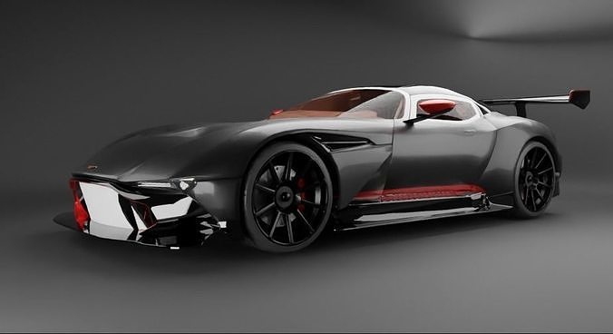 Aston Martin Vulcan 2022 Low-poly 3D model