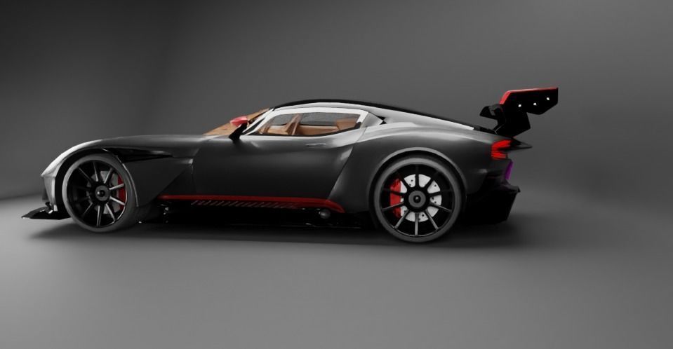Aston Martin Vulcan 2022 Low-poly 3D model_4