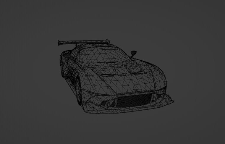 Aston Martin Vulcan 2022 Low-poly 3D model_9