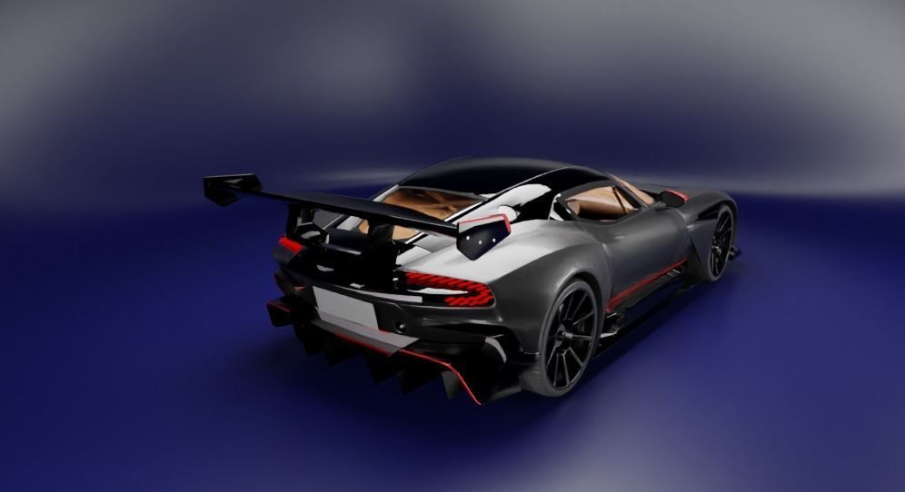 Aston Martin Vulcan 2022 Low-poly 3D model_5