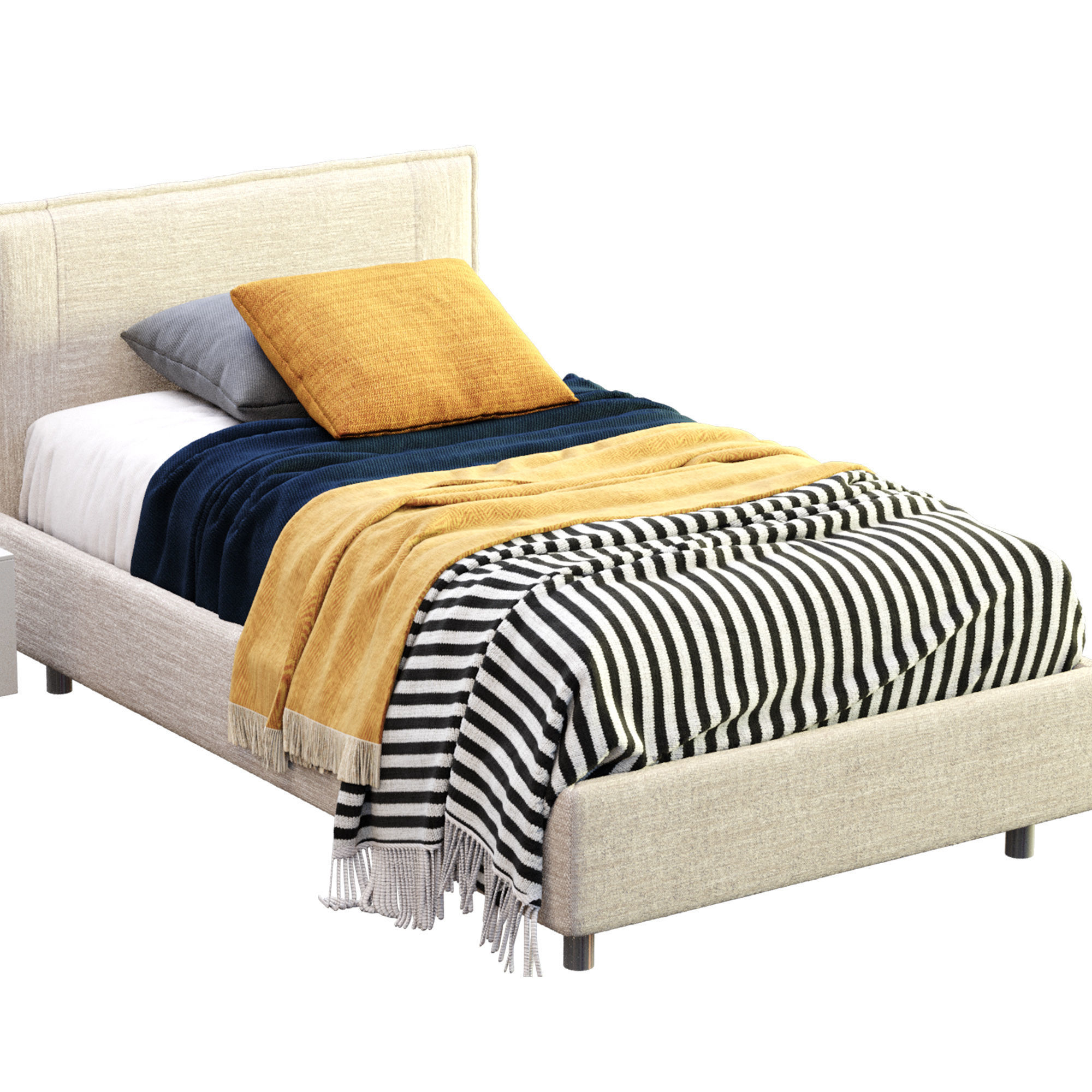 Paco Single Bed By Bonaldo   3D model_6
