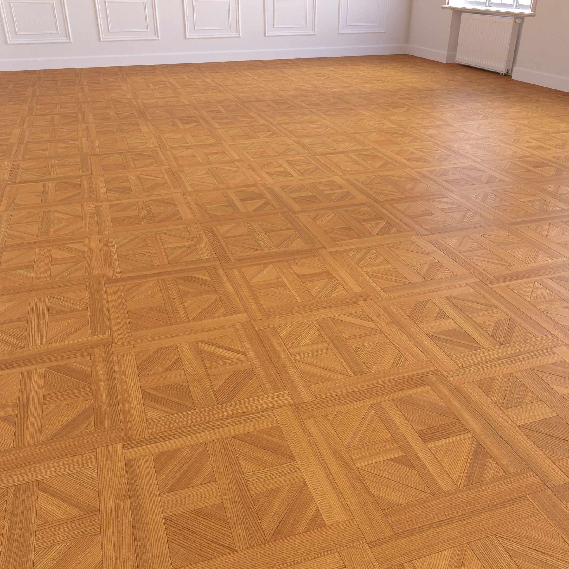Parquet - Laminate - Wooden floor 3D model_4
