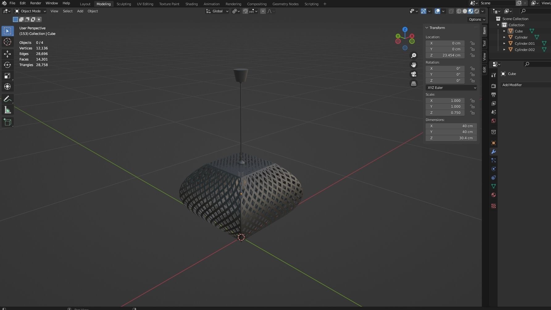 CHANDALIER 08 Low-poly 3D model_3