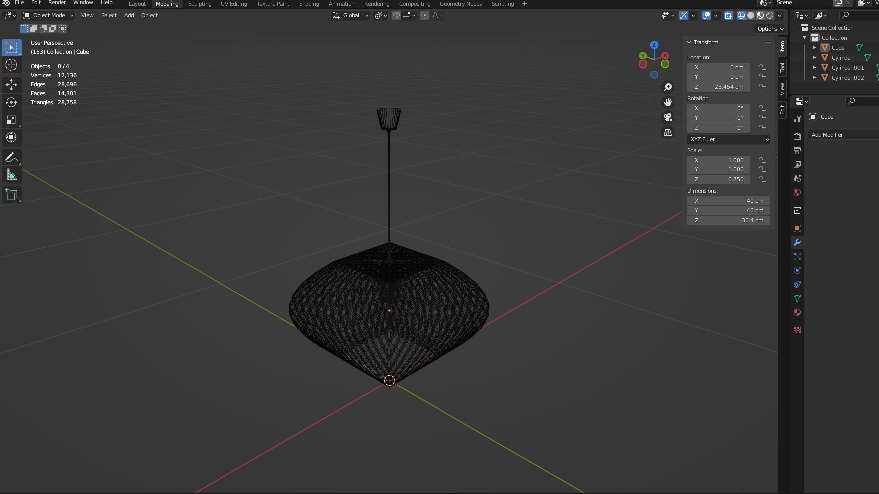 CHANDALIER 08 Low-poly 3D model_35