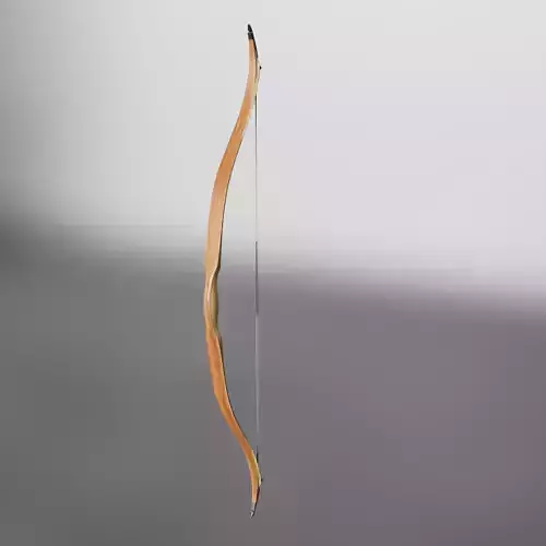 Traditional  Turkish bow with arrow 3D model