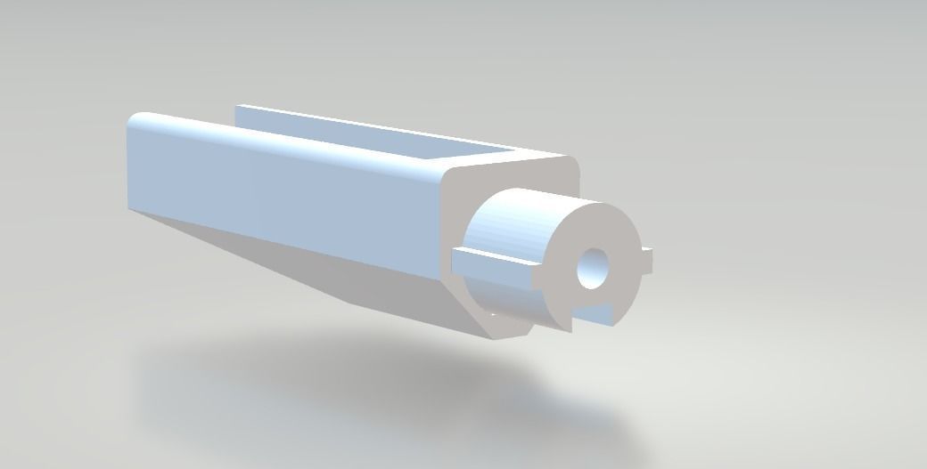 Airsoft Thompson Buffer Tube Adapter 3D print model_1