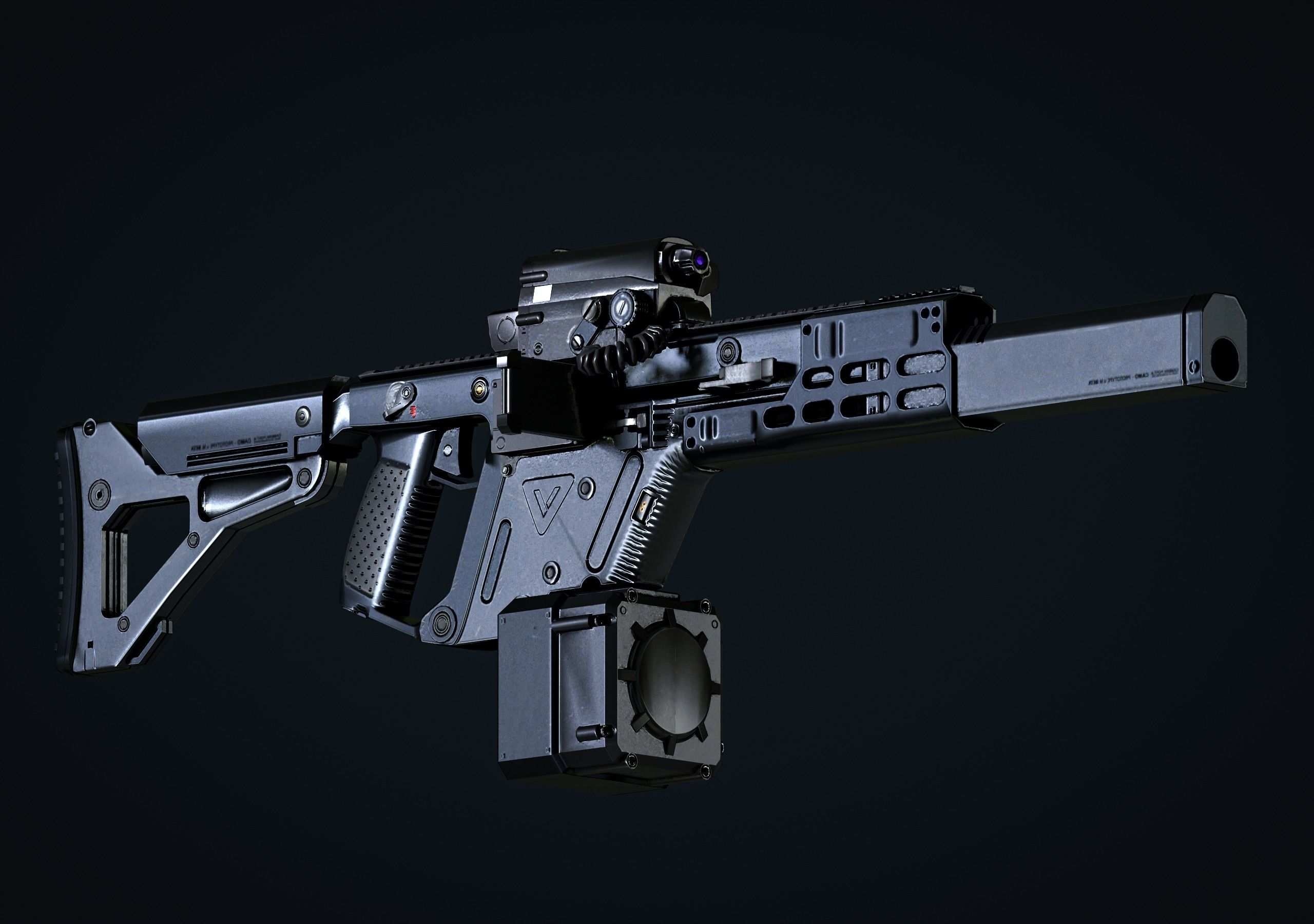 Kriss Vector Gen 2 Game ready model Low-poly 3D model_2