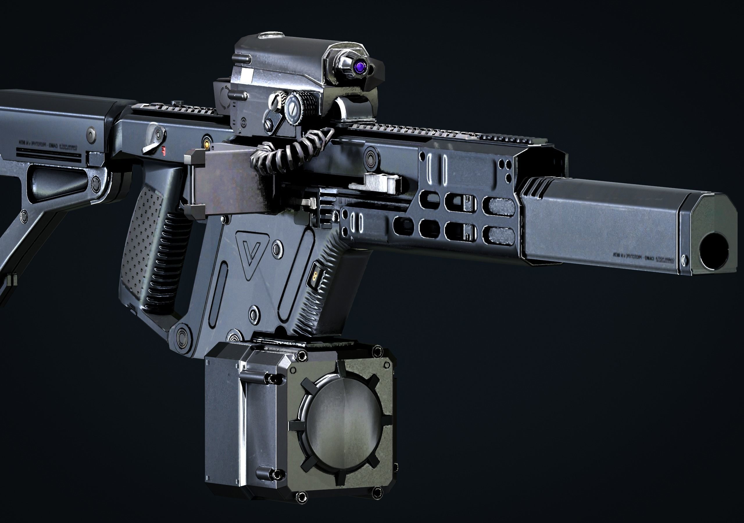 Kriss Vector Gen 2 Game ready model Low-poly 3D model_4