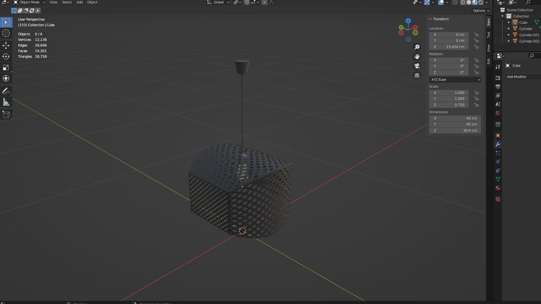 CHANDALIER 10 Low-poly 3D model_21