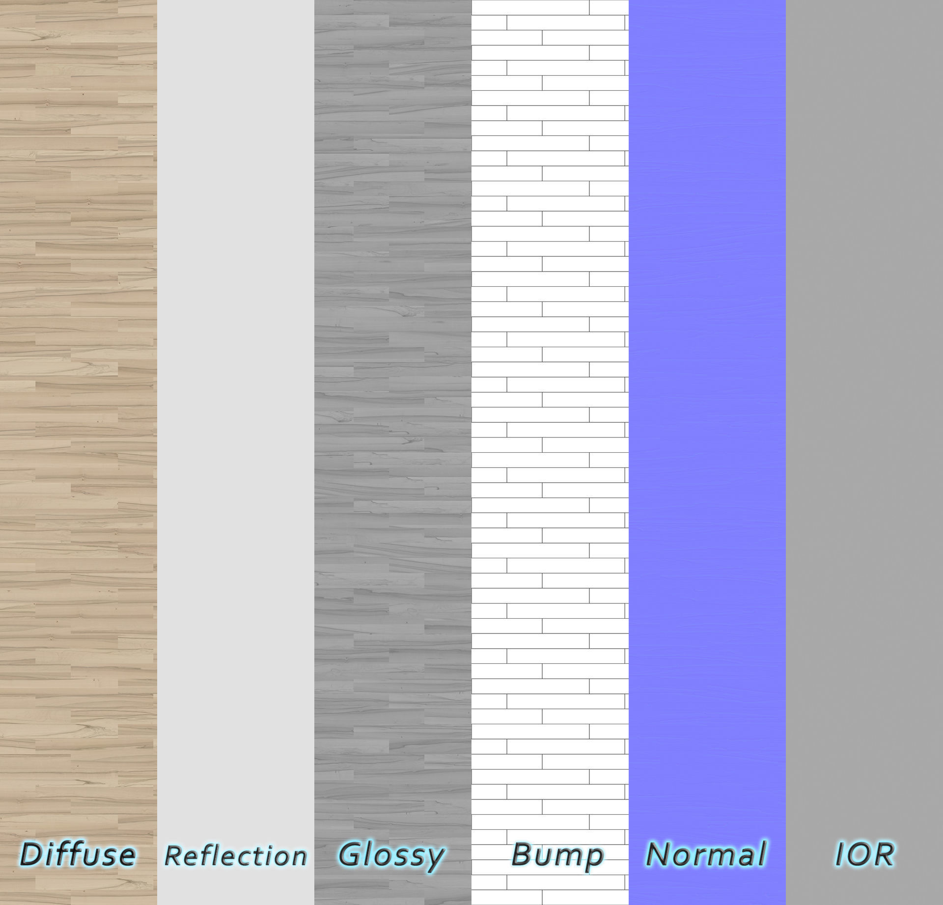 Parquet - Laminate - Wooden floor 2 in 1 3D model_2