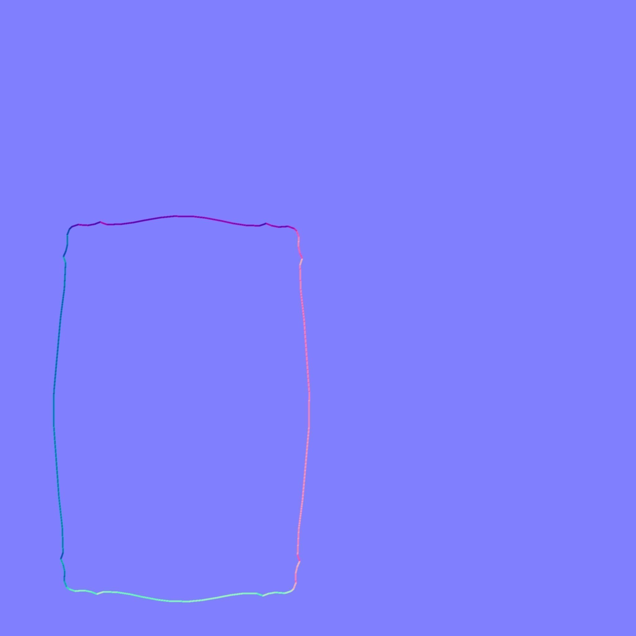 Bergere Style Table Low-poly 3D model_10