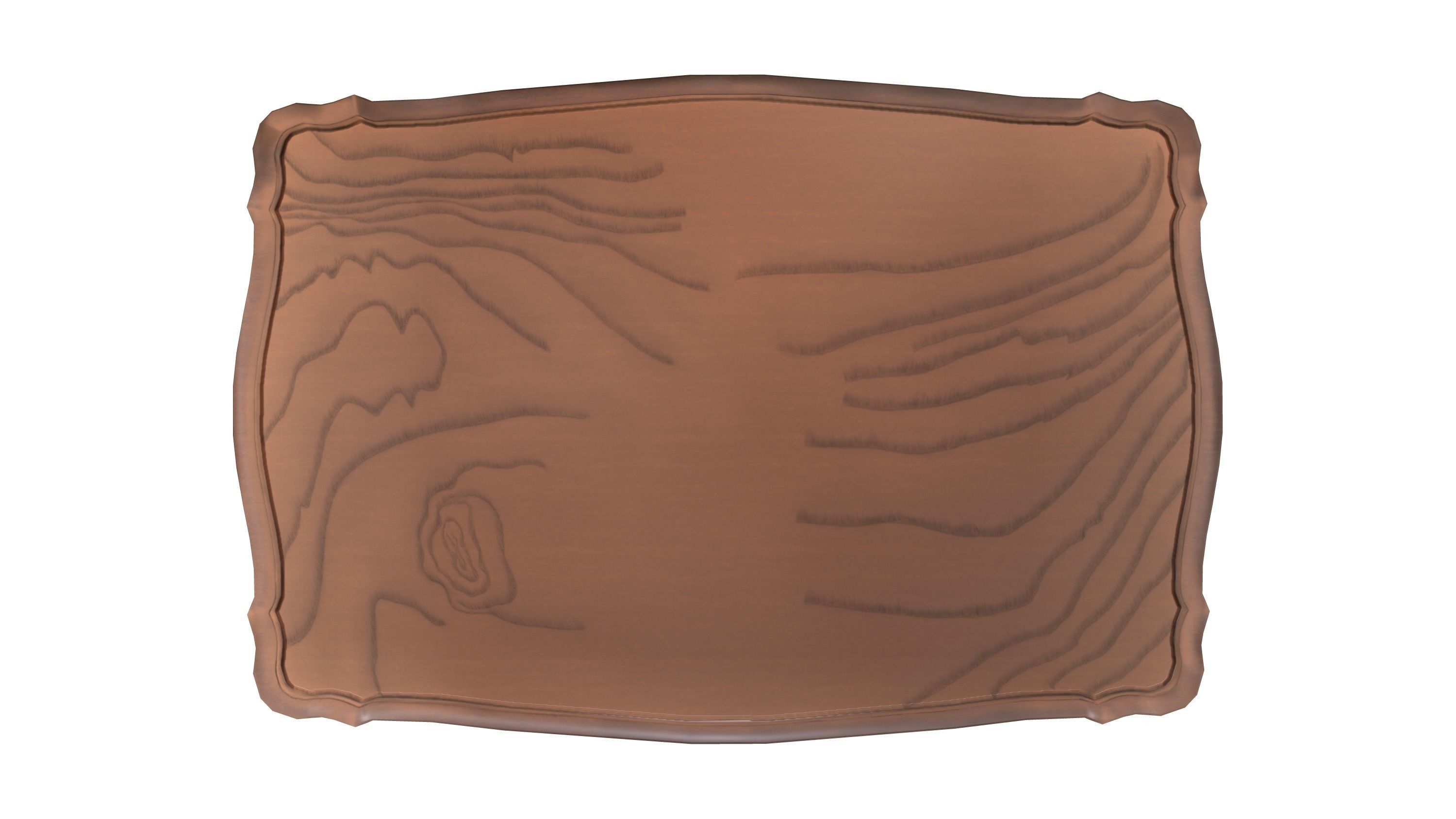 Bergere Style Table Low-poly 3D model_5