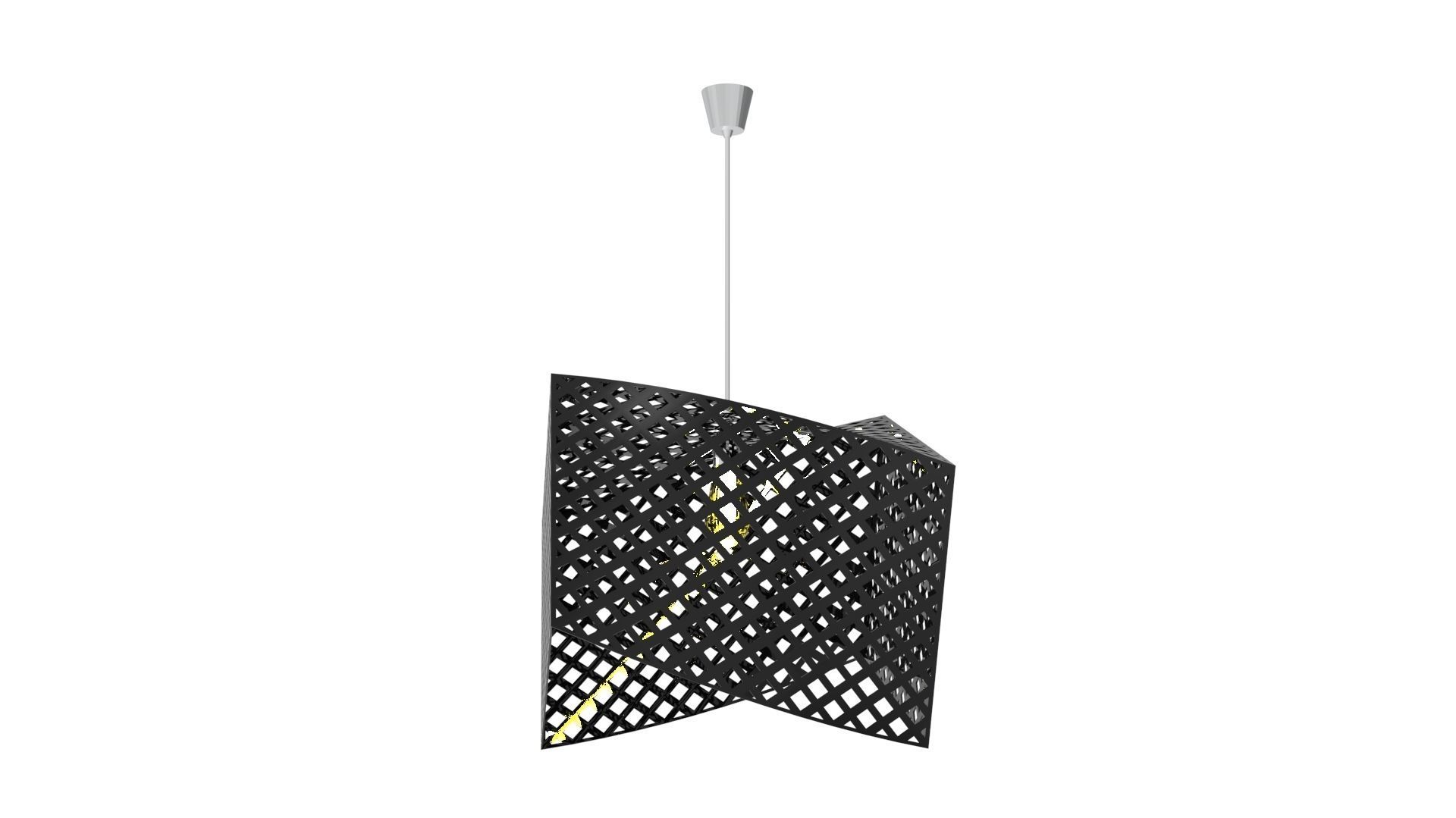 CHANDALIER pendant lamp with light in middle 3D Model Collection_9