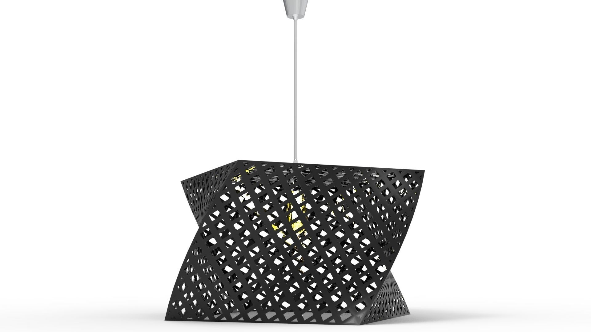 CHANDALIER pendant lamp with light in middle 3D Model Collection_17