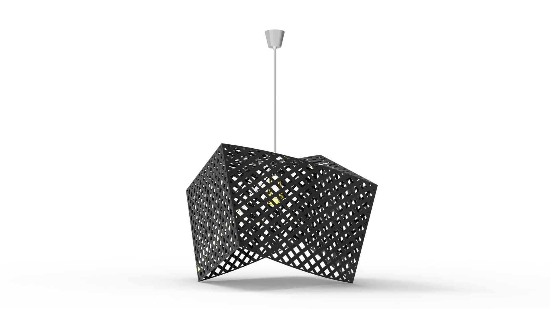 CHANDALIER pendant lamp with light in middle 3D Model Collection_12