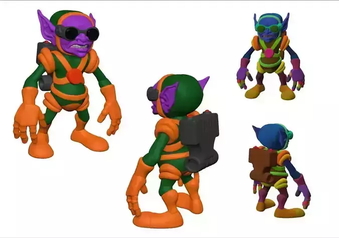 Alien Retro 3D model