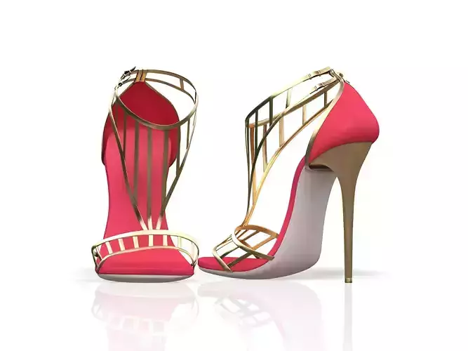 Strappy Open Toe Stiletto Sandal Wedding High Heels