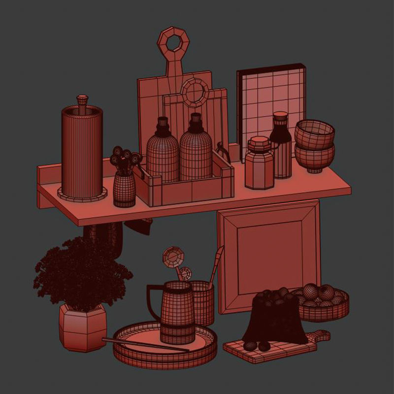 kitchen accessories034 3D model_5