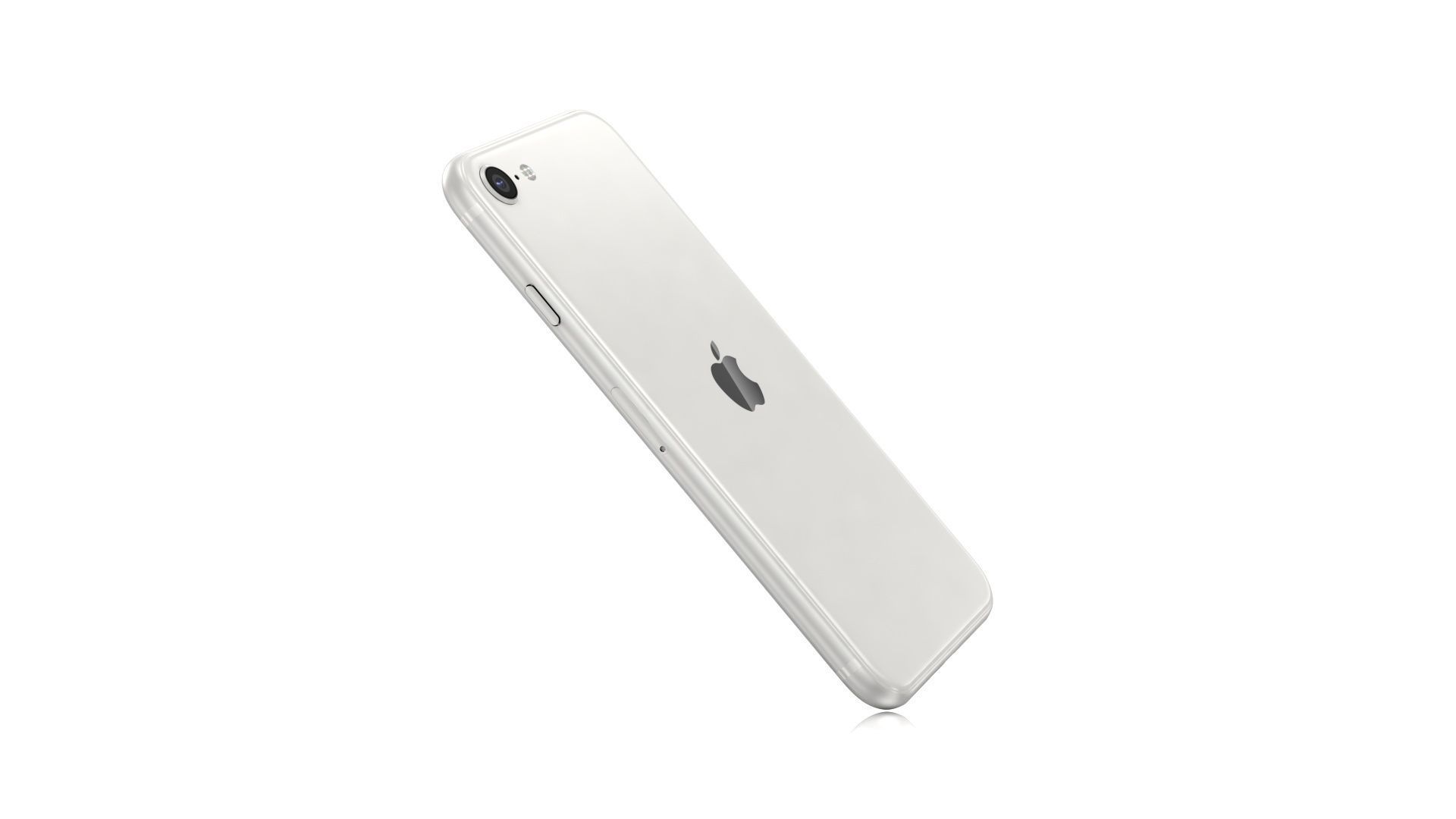 Apple iPhone SE 2022 Starlight Low-poly 3D model_7