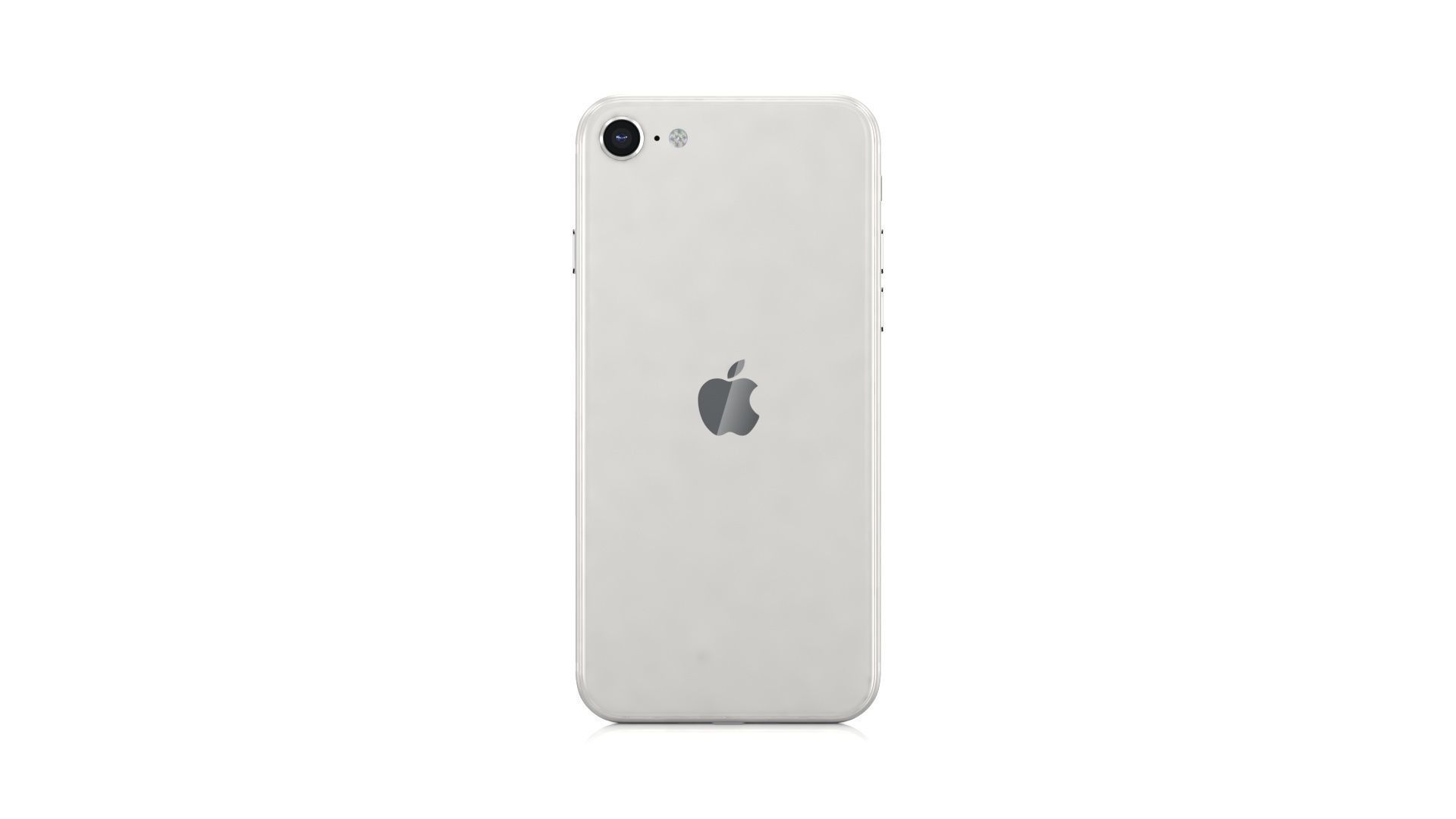 Apple iPhone SE 2022 Starlight Low-poly 3D model_3