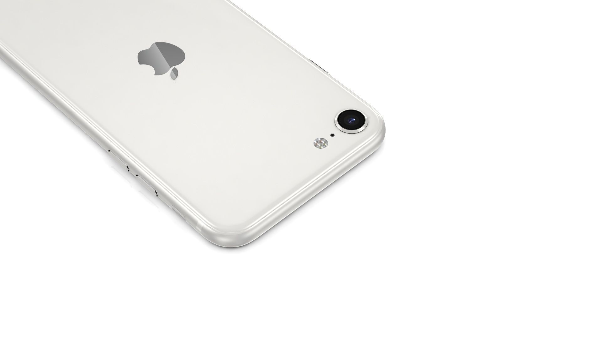 Apple iPhone SE 2022 Starlight Low-poly 3D model_22