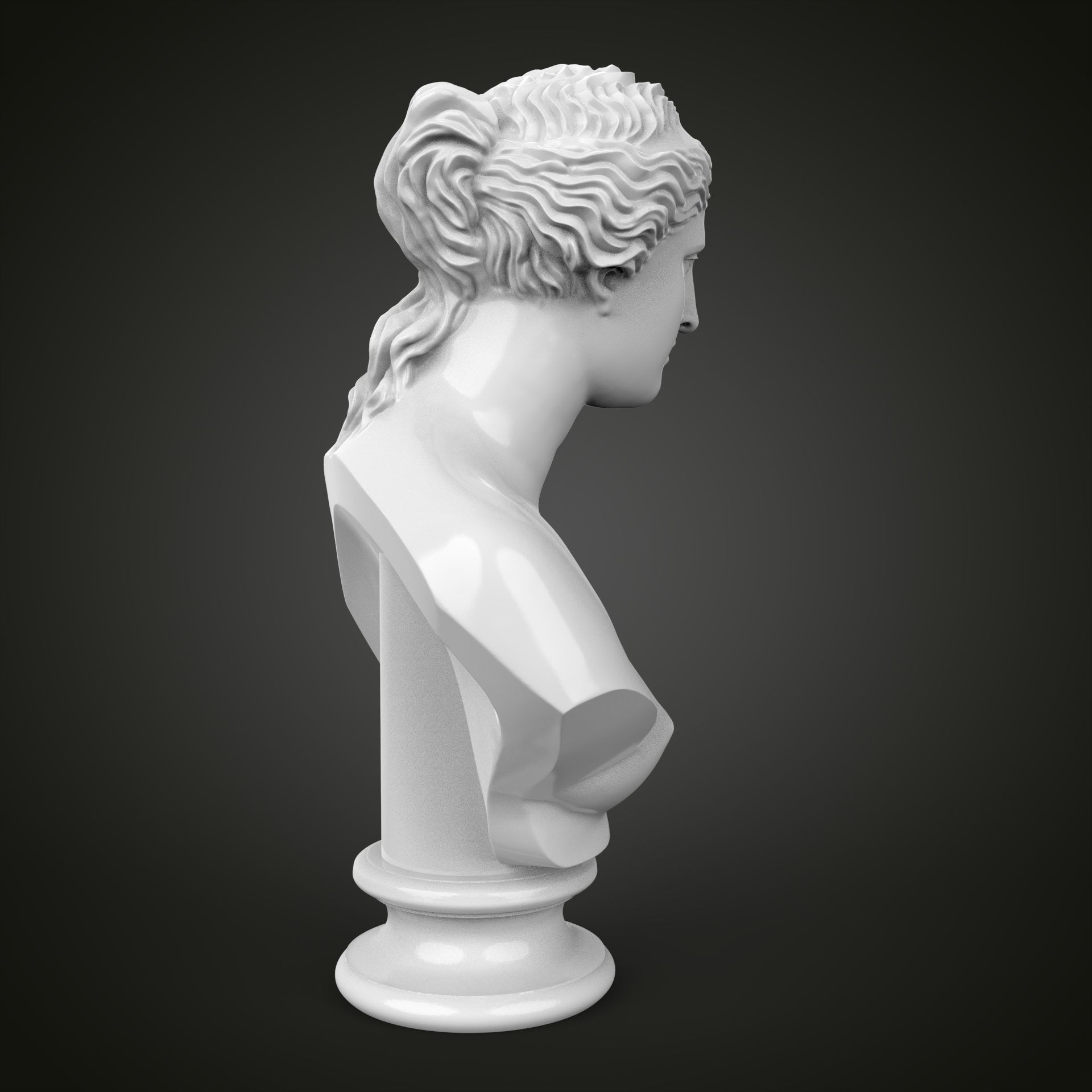 Venus de Milo bust 3D print model_4