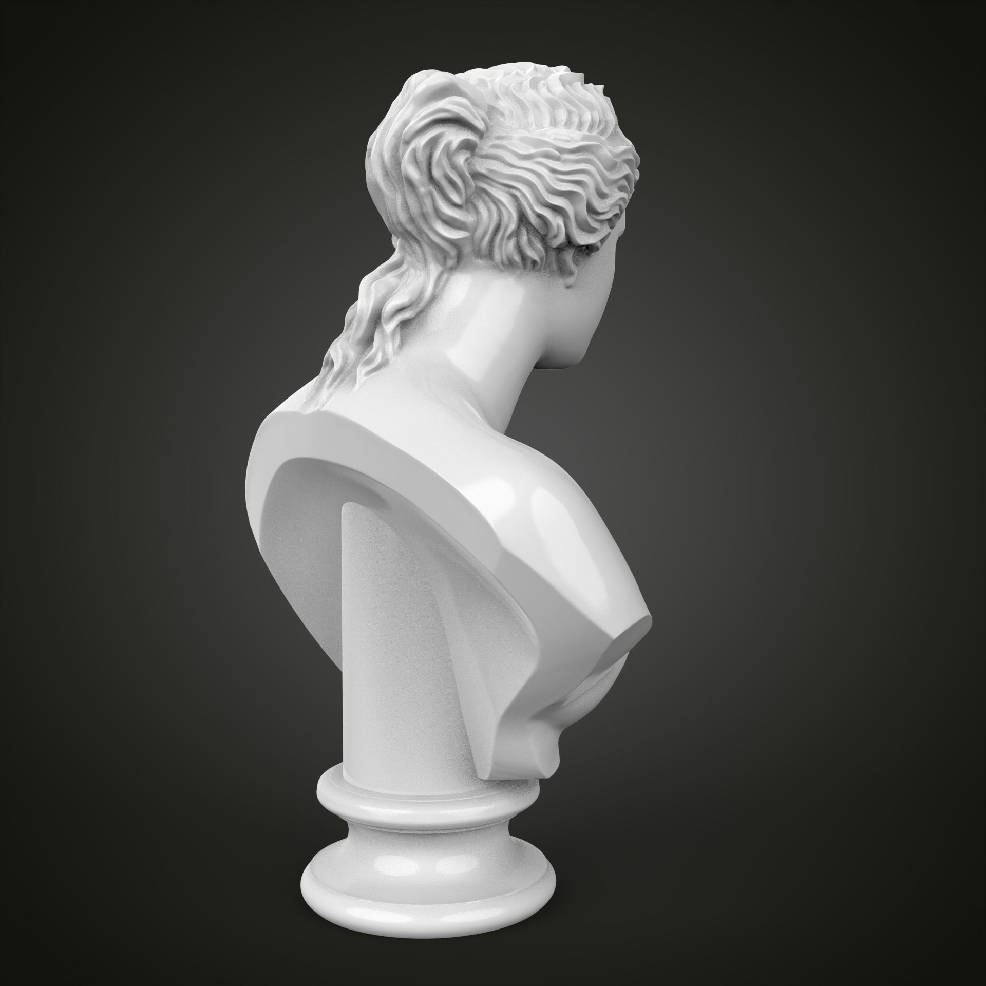 Venus de Milo bust 3D print model_3