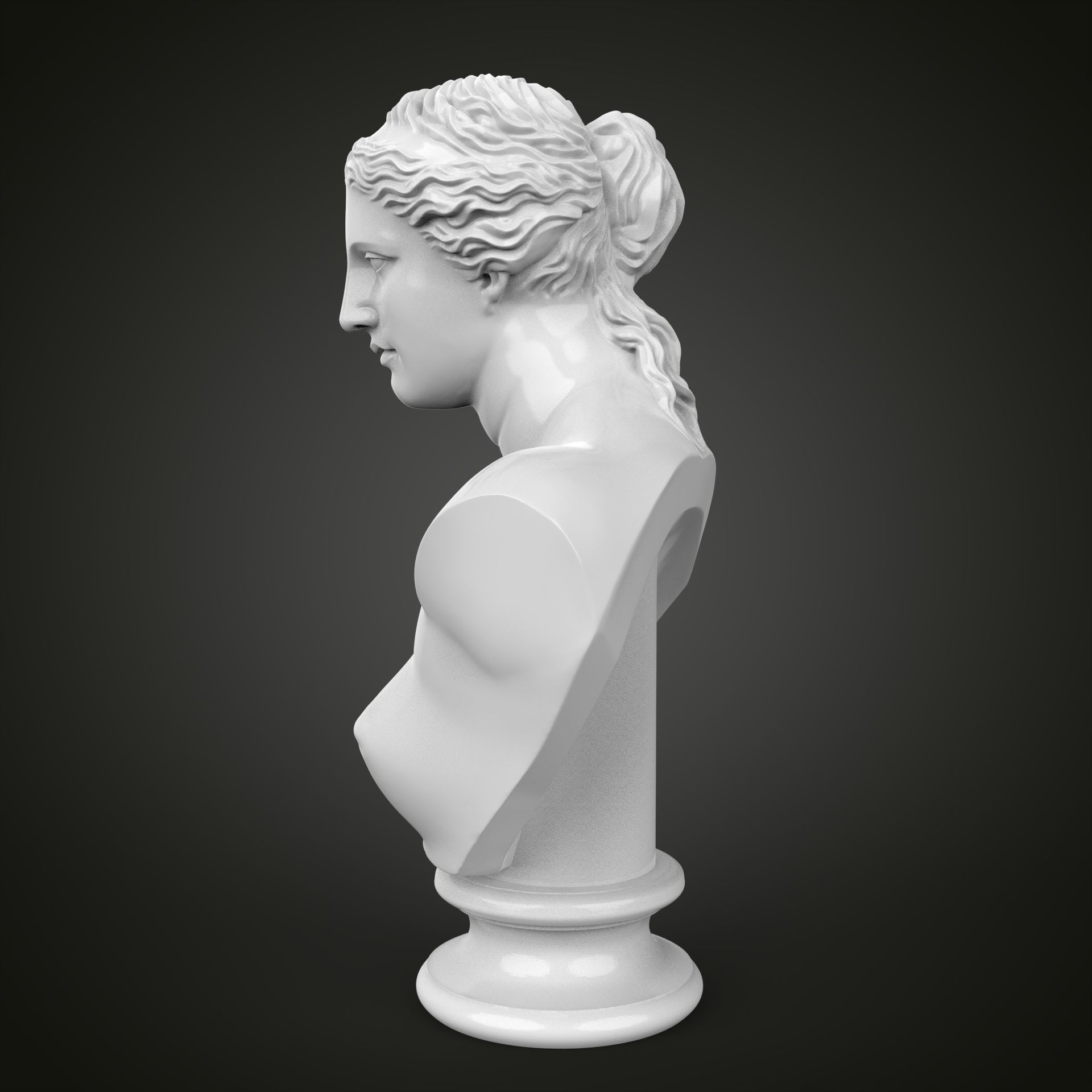 Venus de Milo bust 3D print model_14