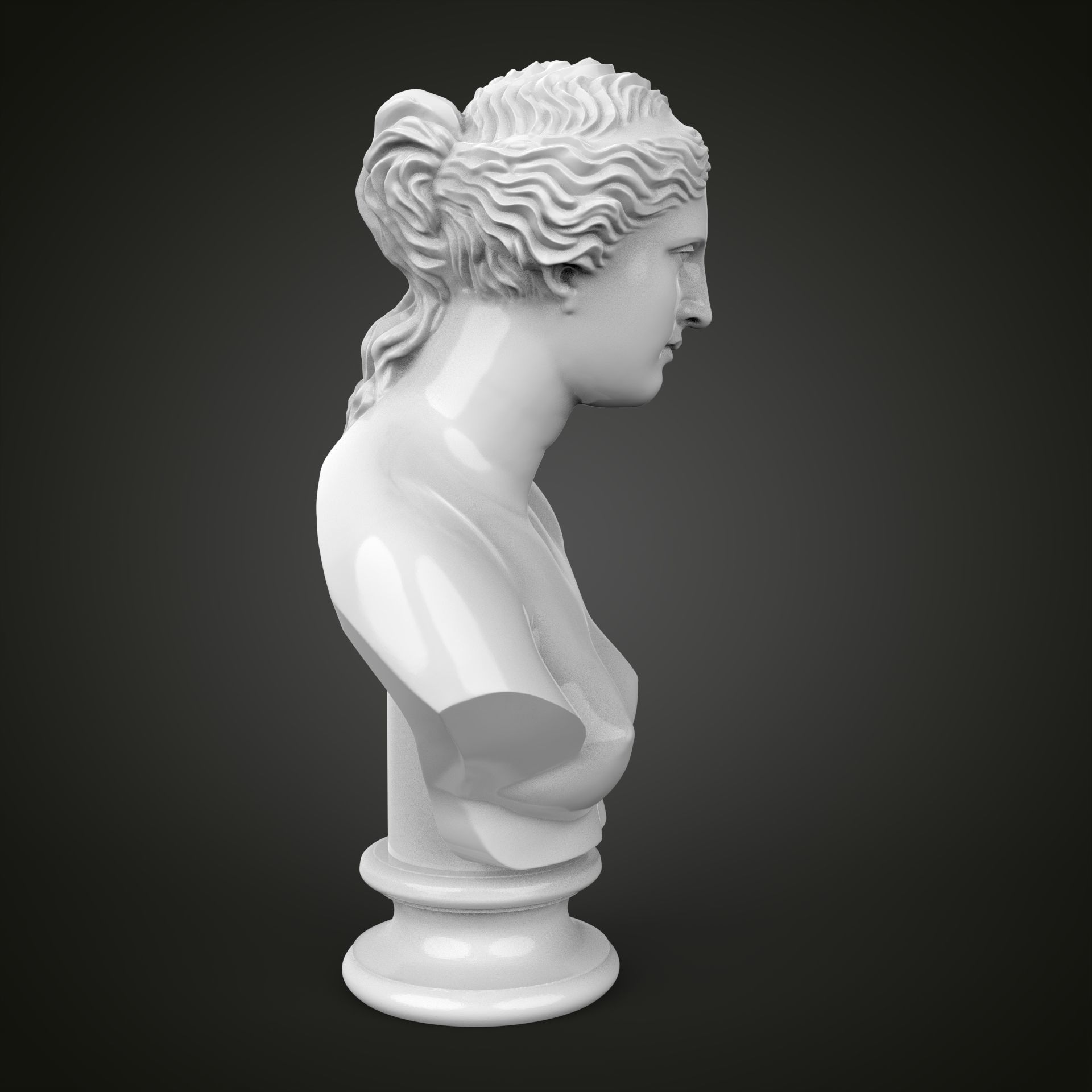 Venus de Milo bust 3D print model_5