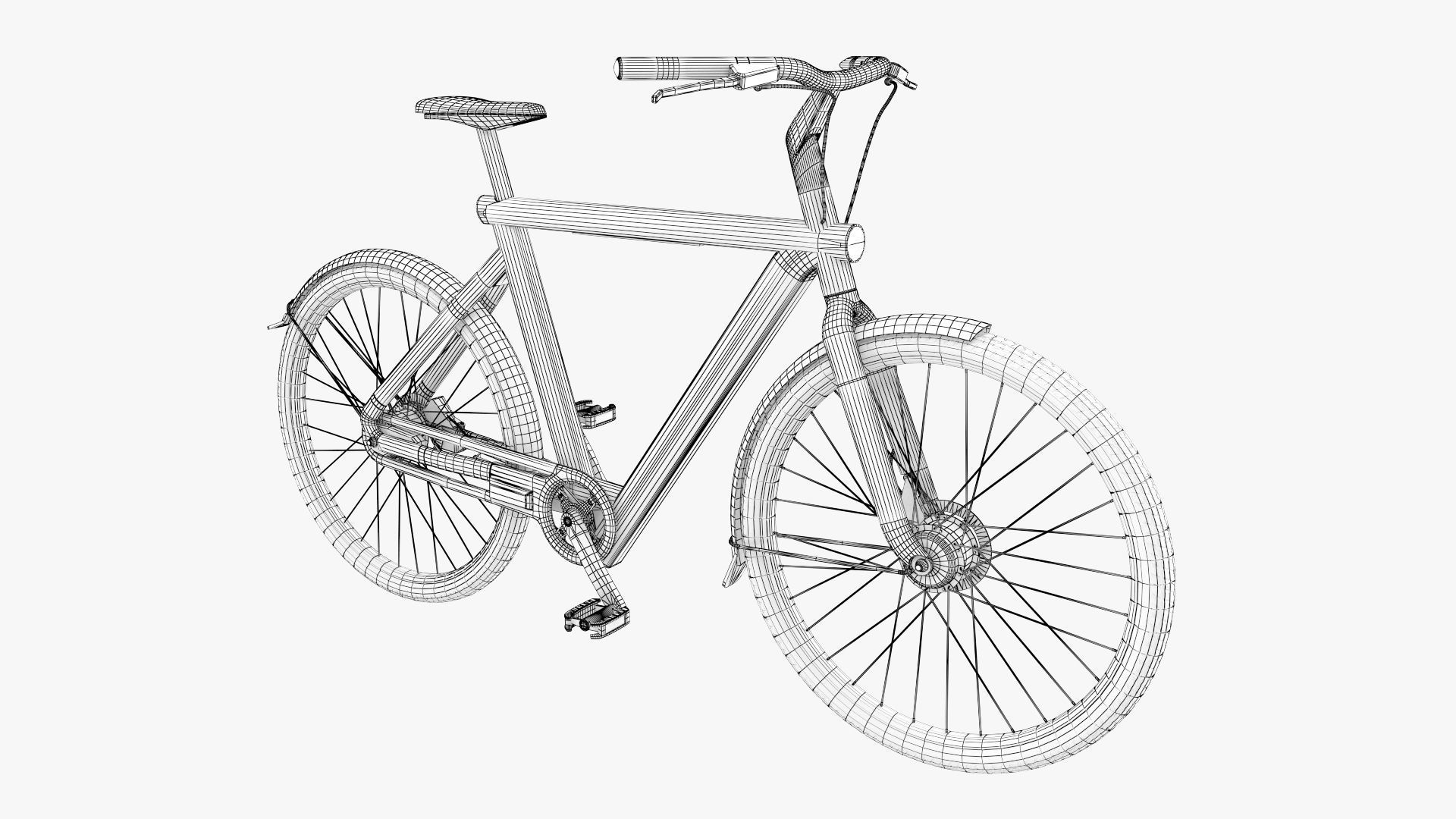 Vanmoof S5 Low-poly 3D model_9