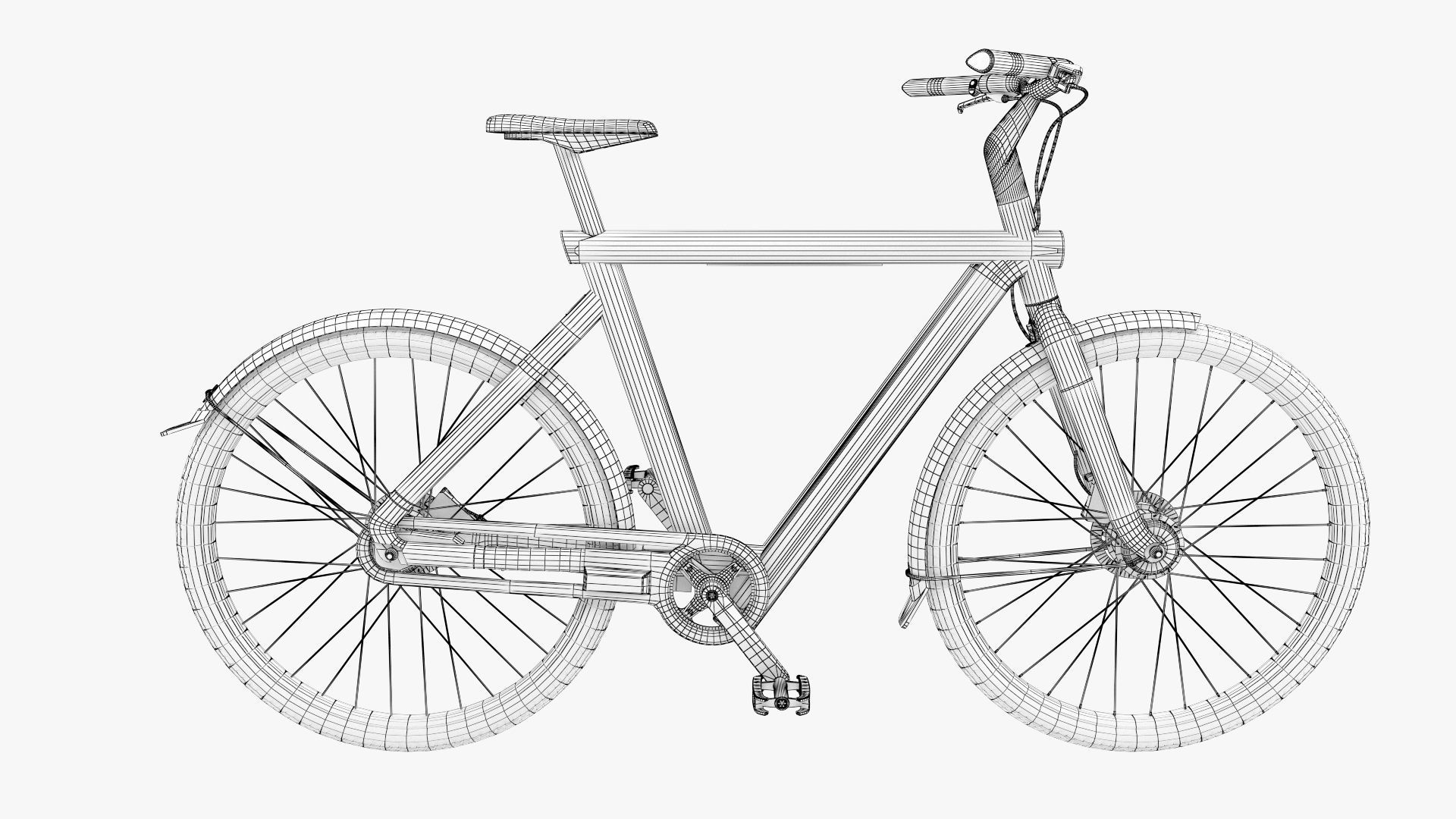 Vanmoof S5 Low-poly 3D model_11