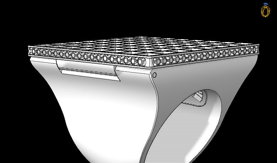 chess ring functional 3D print model_13
