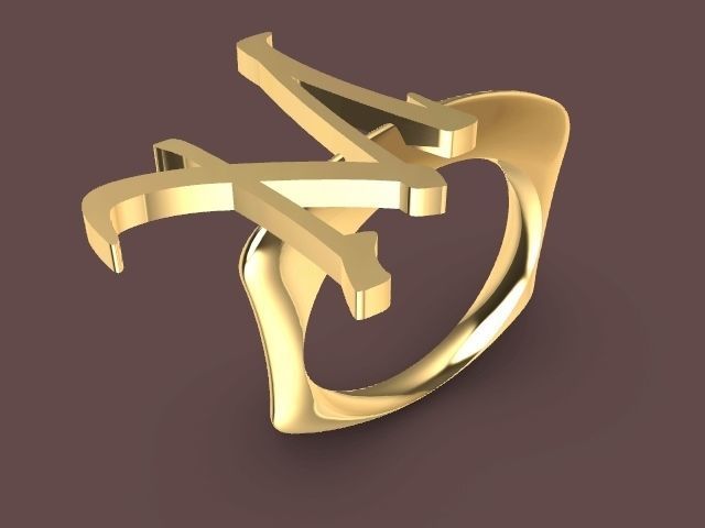 m ring stl verified 3D print model_2
