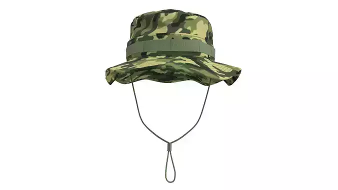 Army Bucket Hat - Marvelous Designer