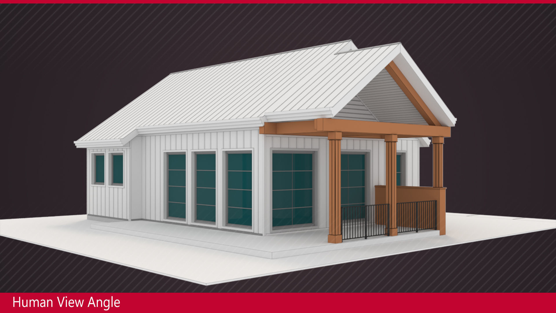 Country House No 01 - Base Mesh Low-poly 3D model_7