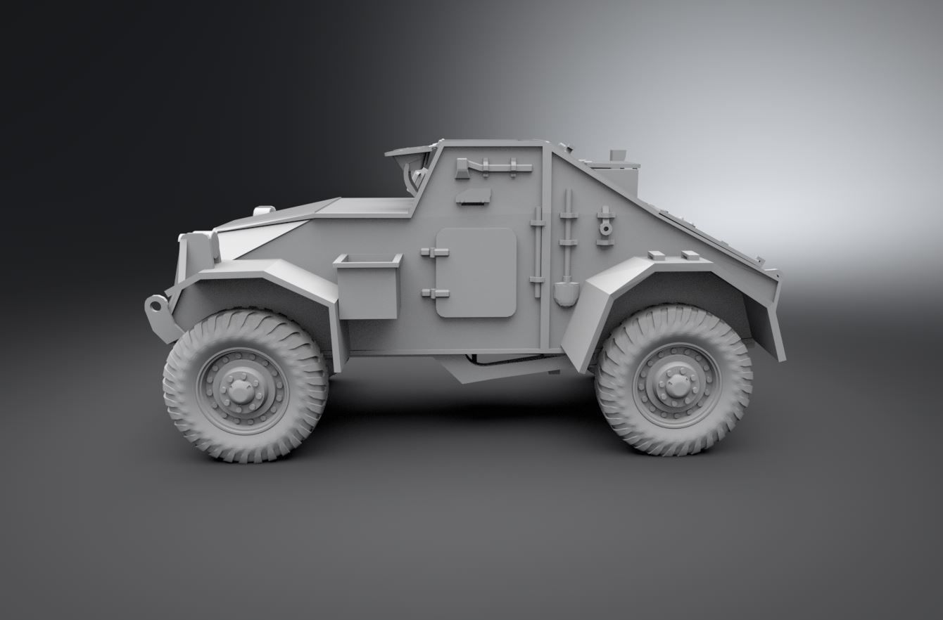 Australian Dingo Scale model  3D print model_1