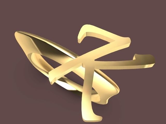 k ring stl verified 3D print model_1